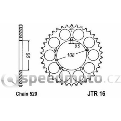 JT Sprockets JTR 16-41 – Hledejceny.cz