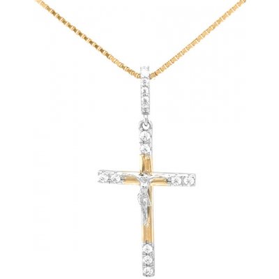 Beny Jewellery Zlatý Kříž s Ježíšem Kristem 7151435