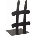 Metalowe Cuda Podpěrka na knihy AD04-L2 Hashtag 18x11 cm černá – Zboží Dáma