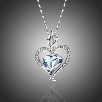 Éternelle Swarovski Elements true love světle modrý srdíčko NH1070-11140206224801A Světle modrá