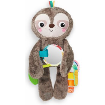 Bright Starts hračka plyšová závěsná Slingin 'Sloth Travel Buddy