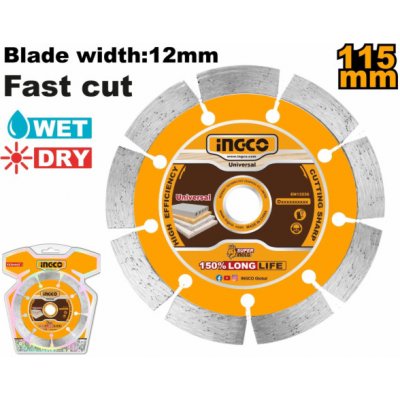Ingco Kotouč řezný diamantový 115 x 1 mm DMD0111513 – Zboží Dáma