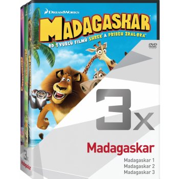 3x Madagaskar - kolekce 1-3