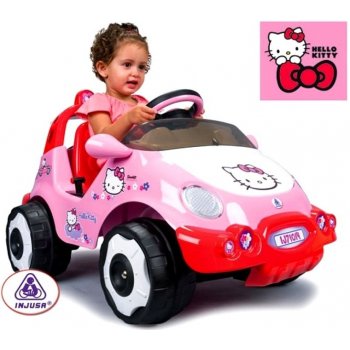 Injusa elektrické autičko Racing Car Hello Kitty