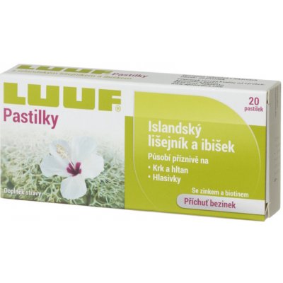 LUUF pastilky při kašli a nachlaz.s isl.lišej.20ks