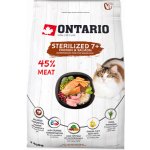 Ontario Cat Sterilised 7 400 g – Zbozi.Blesk.cz