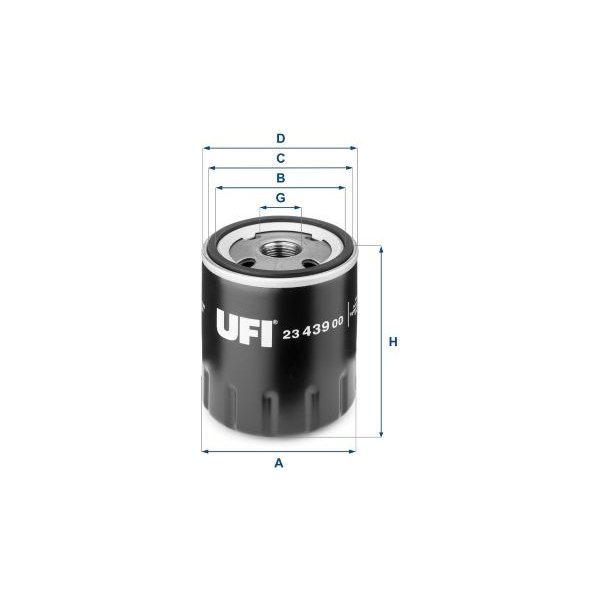 Olejový filtr pro automobily Olejový filtr UFI 23.439.00