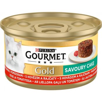 Gourmet Gold Savoury Cake hovězí 12 x 85 g