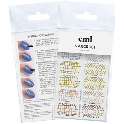 E.Mi Vodolepka NAILCRUST Pattern Sliders 56 Reptile – Zboží Dáma