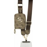 Guess Crossbody Popruh PU 4G Metal Logo + Peněženka Brown – Sleviste.cz