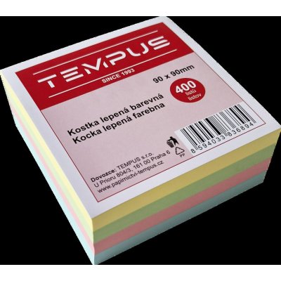 Kostka barevná lepená 9 × 9 cm, 400 listů – poznámkový bloček – Hledejceny.cz