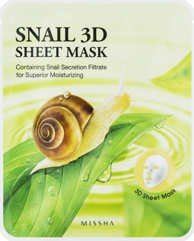 Missha Snail 3D Sheet Mask se šnečím extraktem 23 g od 40 Kč - Heureka.cz