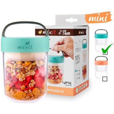 Mixit Mixit 2go mini - svačinový box mintový 400ml – Zbozi.Blesk.cz