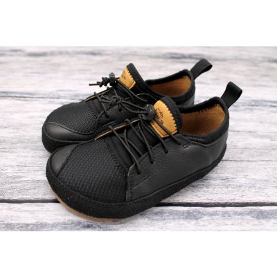 Pegres textilní kožené boty černá – Zboží Mobilmania