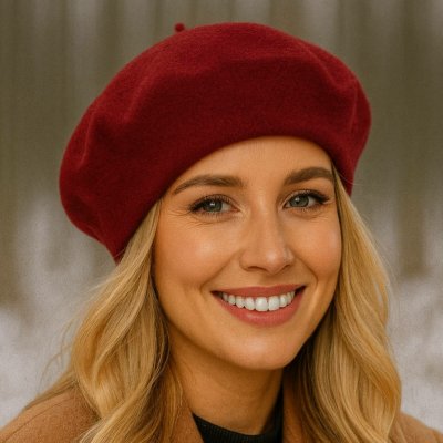 Fiebig Headwear since 1903 Baret červený dámský Flora Red – Hledejceny.cz