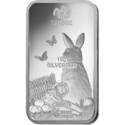 PAMP Stříbrný slitek -Rok králíka10 g