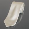Kravata AMJ kravata pánská jednobarevná KU0003 světle béžová