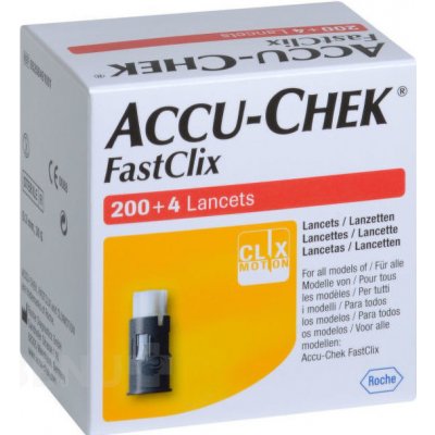 Accu Chek Fastclix lancets 204ks