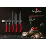 Berlingerhaus Sada nožů s magnetickým držákem Burgundy Metallic Line 6 ks – Zboží Dáma