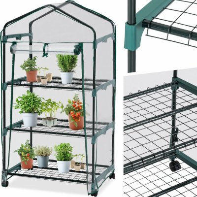 Tectake 69 x 49 x 133 cm průhledný 401862 – HobbyKompas.cz