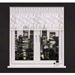 Dekorační vitrážová žakárová záclona AMBAR 60 bílá 300x60 cm (cena za vrchní díl) MyBestHome – Hledejceny.cz