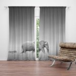 Sablio Závěs Slon a zebra: 2ks 140x250cm – Hledejceny.cz