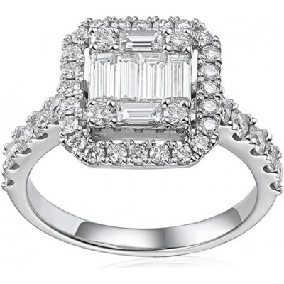 iZlato Forever Briliantový prsten z bílého zlata IZBR1038A – Zboží Mobilmania