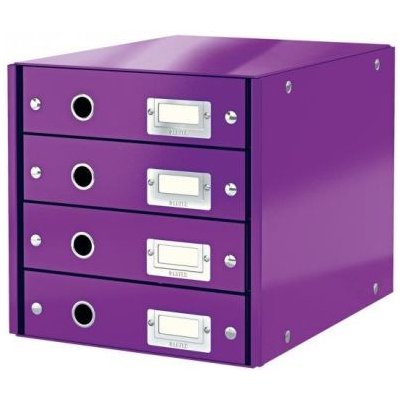 Leitz Click & Store zásuvkový box 4 zásuvky purpurový – Hledejceny.cz