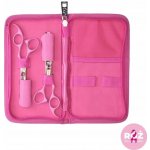 Olivia Garden Sada kadeřnických nůžek 5,75" a efilačních nůžek 6,35" SilkCut ThinkPink Edition 2022 – Zboží Dáma