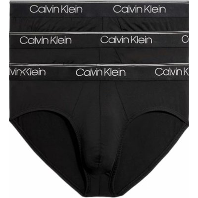 Calvin Klein 3 Pack pánské slipy černé (NB2568A-UB1) – Zboží Mobilmania