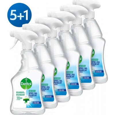 Dettol Antibakteriální sprej na povrchy 6 x 500 ml – Zboží Mobilmania