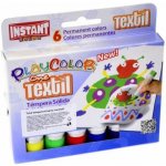 Playcolor tuhé temperové barvy na textil 6 kusů – Zboží Mobilmania