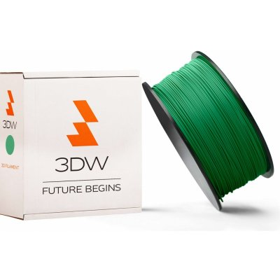 3DW - PLA 1,75mm zelená, 0,5kg, tisk 190-210°C