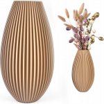 Váza Kajawis béžová moderní 20 cm plast – Hledejceny.cz