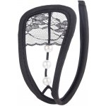 STD Invisible Strapless C-String Transparent Floral Lace Black – Zboží Dáma
