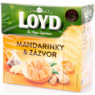 Loyd čaj pyramida mandarinka a zázvor 20 x 2 g