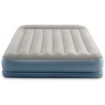 Intex 64763 Nafukovací postel Dura-Beam Queen Downy 152 x 203 x 25 cm s nožní pumpou – Zboží Dáma