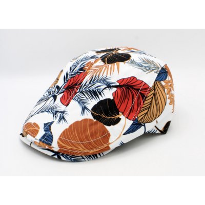 Fiebig Headwear since 1903 letní bavlněná bílá bekovka s tropickým vzorem – Hledejceny.cz
