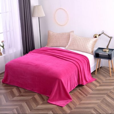 Homa Hřejivá Deka vhodná pro alergiky růžová Růžová 200x220 – Zboží Mobilmania