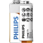 Philips LongLife 9V 1ks 6F22L1F/10 – Zboží Mobilmania