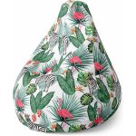 Sablio sedací vak Pear zebra a plameňák 140 x 100 x 25 cm – Sleviste.cz