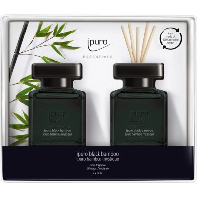 Ipuro Sada aroma difuzérů Essentials, Black Bamboo, 2x 50 ml – Zboží Mobilmania