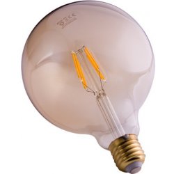 LEDtechnics LED žárovka E27 G125 filament X8 RETRO bílá teplá 8W