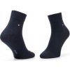 Tommy Hilfiger Sada 2 párů pánských nízkých ponožek 342025001 Dark Navy