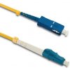 síťový kabel Qoltec 54340 Patch fiber optic LC-UPC to SC-UPC / Singlemode / Simplex, 3m