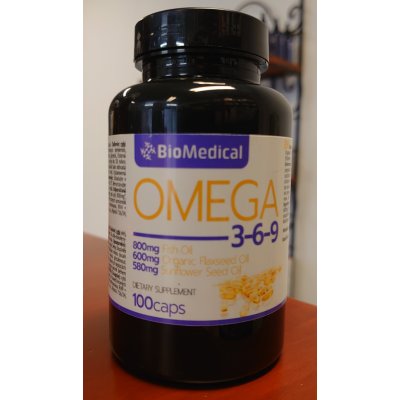 BioMedical Omega 3-6-9 100 kapslí