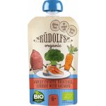 Rudolfs BIO kapsička batáty brokolice mrkev losos 110 g – Sleviste.cz