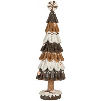 Clayre & Eef Dekorace cukrový stromek Gingerbread Tree Ø 12*39 cm – Hledejceny.cz