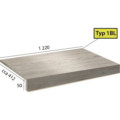 Brased Ecoline Step 1BL 9506 Dub bílý polární – Hledejceny.cz