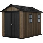 Keter Apex 7,5 x 9 Walnut, s podlahou, 612044 – Sleviste.cz